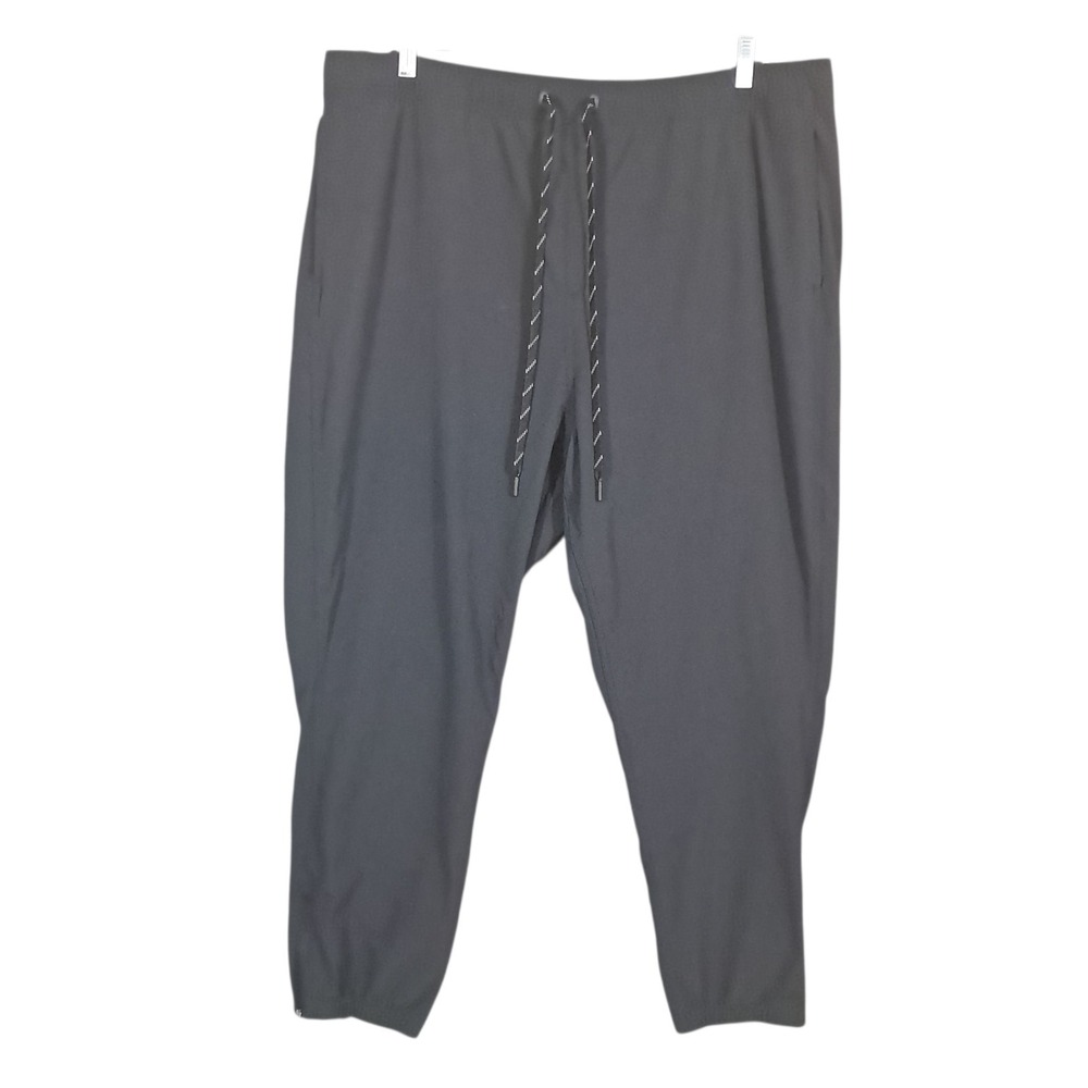 OuterKnown Jogger Men XXL Black Drawstring Lounge Performance Activewear Wicking